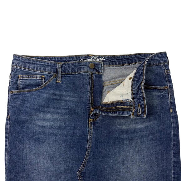Universal Thread Denim Mini Skirt Blue Women’s 18/34 Raw Hem Stretch Jean Skirt - Picture 4 of 10